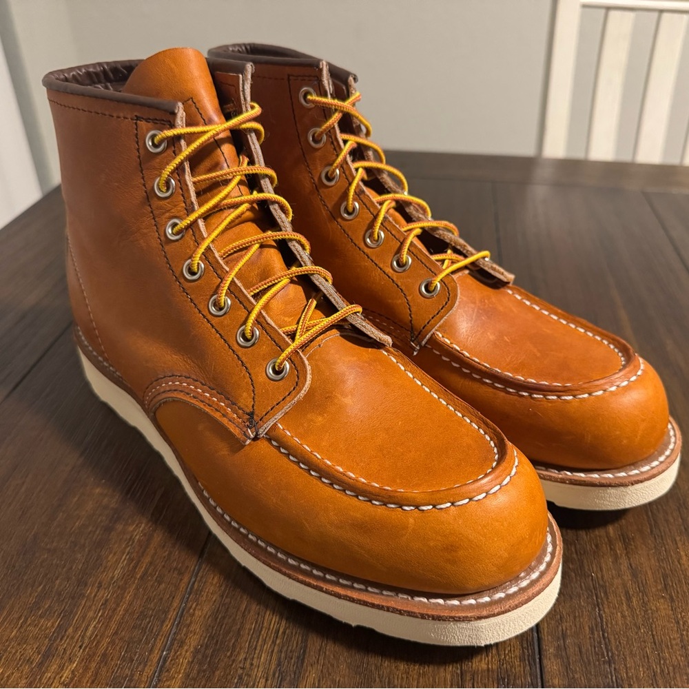 Red Wings Oro Brown Leather Lace-Up Boots